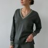 Women 25 UNION | Jumper With Accent Cuffs Anthracite